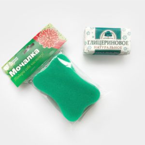 Изображение - Набор: Мыло в ассортименте + Мочалка-губка фото