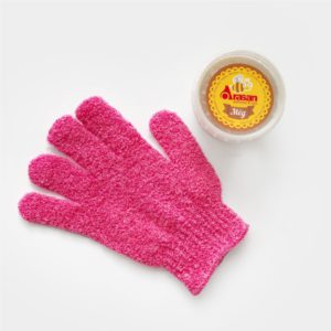 Набор: перчатка + мед-скраб солевой изображение Изображение - Набор: перчатка + мед-скраб солевой фото